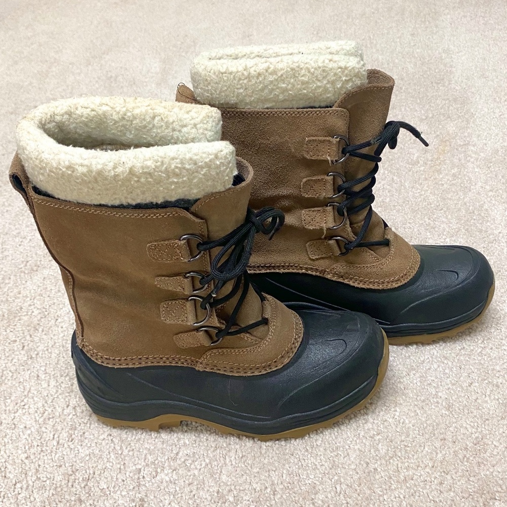 Lands' End Kids Brown and Black Boots